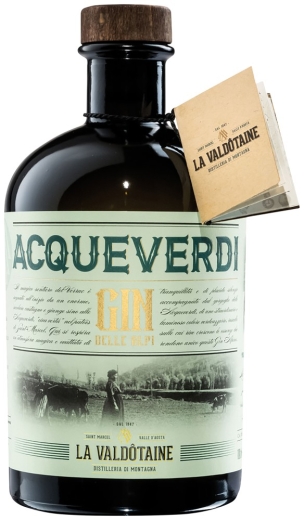 La Valdotaine Gin Acqueverdi 43% 1 L | 6er Karton